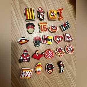 Chiefs football croc charms